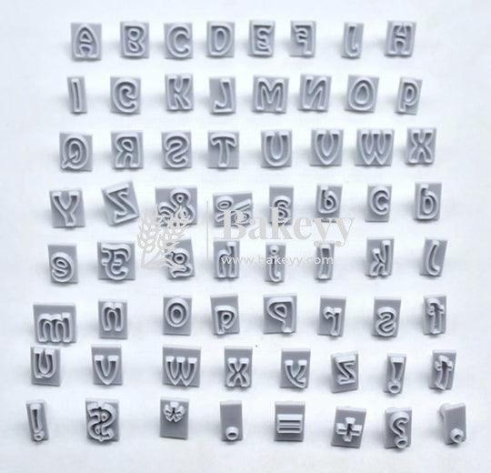 64 PCS Plastic Alphabet Cookie/Plunger Cutter Set - Bakeyy.com - India - 64 PCS Plastic Alphabet Cookie/Plunger Cutter Set - Default Title