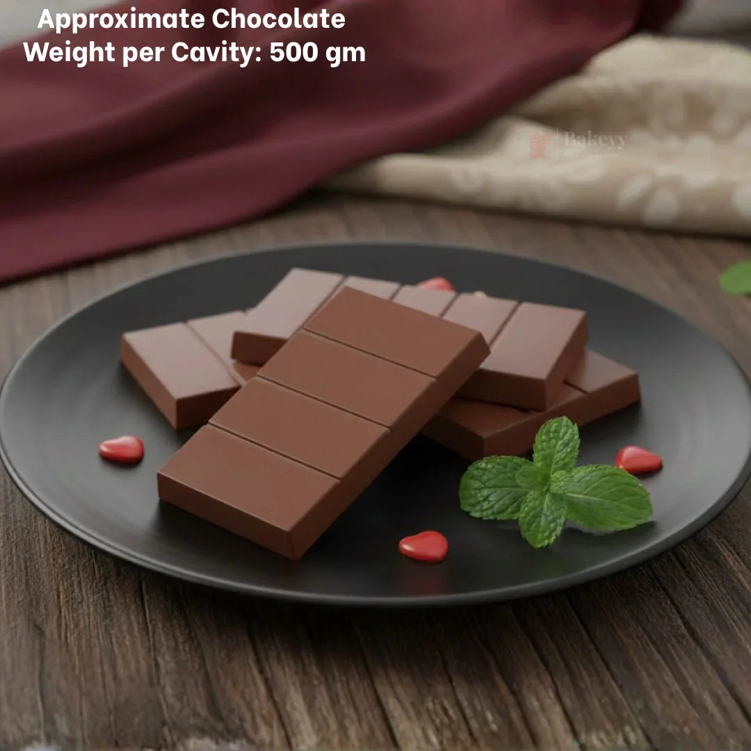 655 | Chocolate Bar Mould – 4 Cavity Cacao Mould