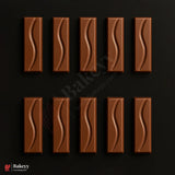 Mould 662- Cacao Chocolate Bar Mould | Baking Accessories | Plastic Chocolate Mould | Party Favor Mould | Pack of 1