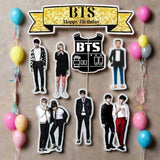 6pcs BTS theme Birthday Cake Topper| Cupcake Toppers| Bday Decorations Items - Bakeyy.com - India - 6pcs BTS theme Birthday Cake Topper| Cupcake Toppers| Bday Decorations Items - Default Title