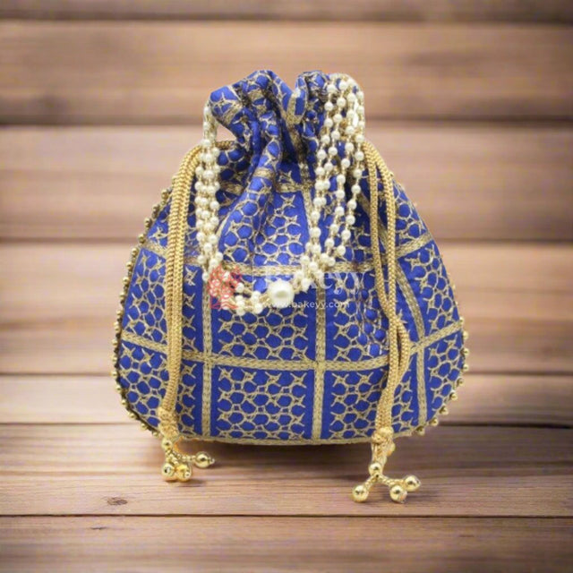 20x24 CM Fancy Potli Bag Return Gifts For Ladies MultiColour - Bakeyy.com - India - 20x24 CM Fancy Potli Bag Return Gifts For Ladies MultiColour - Default Title