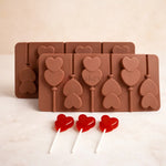 6CavityDoubleHeartShapeSiliconeChocolate_CandyLollipopMould - Bakeyy.com