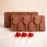 6CavityDoubleHeartShapeSiliconeChocolate_CandyLollipopMould - Bakeyy.com