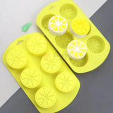 6CavityLemonSliceRoundSiliconeChocolateMould - Bakeyy.com