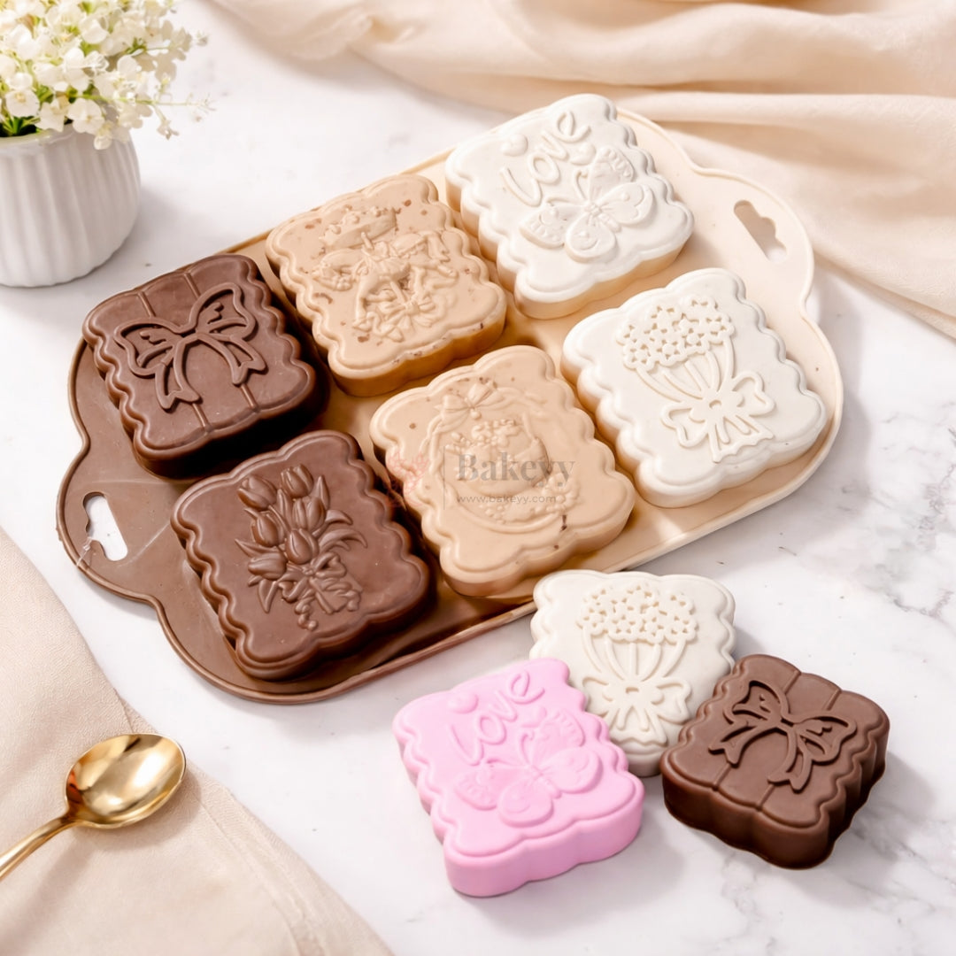 6 Cavity Unicorn Bow and Flower Silicone Chocolate Mould | Pack of 1