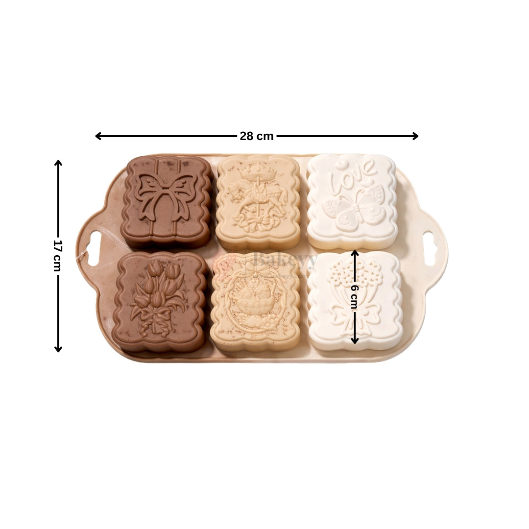 6 Cavity Unicorn Bow and Flower Silicone Chocolate Mould | Pack of 1