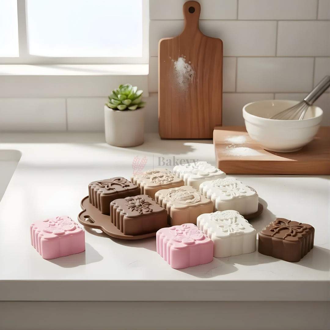 6 Cavity Unicorn Bow and Flower Silicone Chocolate Mould | Pack of 1