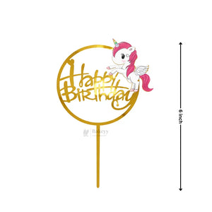 6InchHappyBirthdayCakeTopperforKidsGoldCartoonThemePackof20_2 - Bakeyy.com