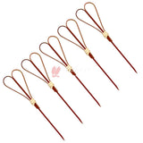 Tooth Pick Bamboo Scissors Shaped Food Picks | Appetizer Skewers | Pack of 80 - Bakeyy.com - India - Tooth Pick Bamboo Scissors Shaped Food Picks | Appetizer Skewers | Pack of 80 - 3 Inch