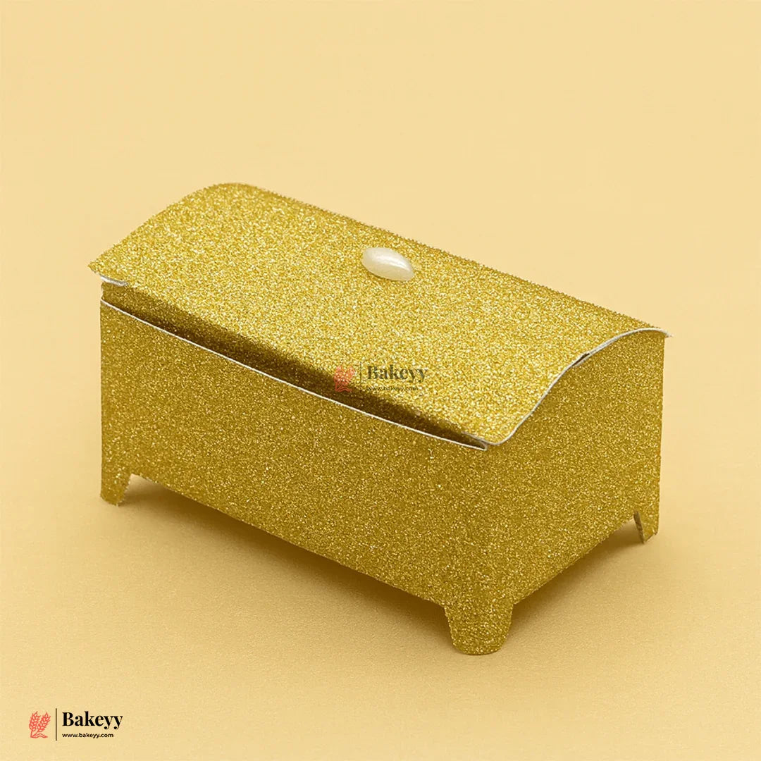 Gift Box | Pack Of 10 | Chocolate Packing Box | Return Gift Box | Gold Colour Small