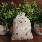 13x18 CM | Floral Designs Organza Potli Bags | Pack of 100 | White Color | Candy Bag - Bakeyy.com - India - 13x18 CM | Floral Designs Organza Potli Bags | Pack of 100 | White Color | Candy Bag - Default Title