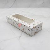 White Floral 2 Brownie Box | Pack Of 10 - Bakeyy.com - India - White Floral 2 Brownie Box | Pack Of 10 - Default Title