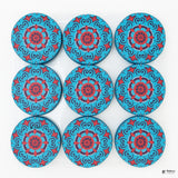 Mini Printed Matka | Random Design Round Decorative Boxes| Candle Tin Box| Pack of 12