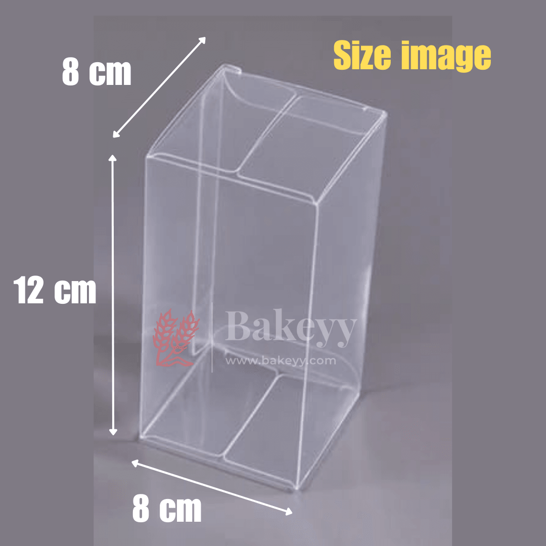 PVC Transparent Foldable Plastic Gift Boxes || Pack of 10 || Perfect for Gifts, Party Favors, and Event Displays|| - Bakeyy.com - India - PVC Transparent Foldable Plastic Gift Boxes || Pack of 10 || Perfect for Gifts, Party Favors, and Event Displays|| - Medium