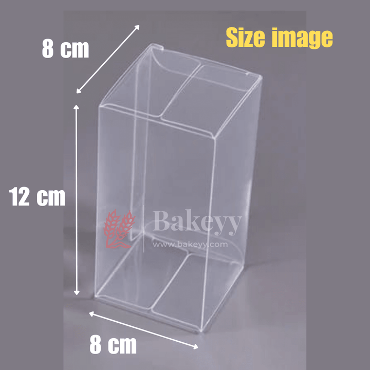 PVC Transparent Foldable Plastic Gift Boxes || Pack of 10 || Perfect for Gifts, Party Favors, and Event Displays|| - Bakeyy.com - India - PVC Transparent Foldable Plastic Gift Boxes || Pack of 10 || Perfect for Gifts, Party Favors, and Event Displays|| - Medium