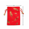Premium Velvet Potli Bags for Gifting & Packaging l gold feather print Potil Bags l Pack of 10 - Bakeyy.com - India - Premium Velvet Potli Bags for Gifting & Packaging l gold feather print Potil Bags l Pack of 10 - Red / 10x14 200.00