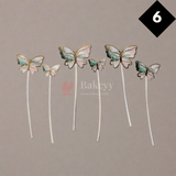 10 pcs shiny butterfly Birthday Cake Topper| decoration Toppers| Bday Decorations Items | - Bakeyy.com - India - 10 pcs shiny butterfly Birthday Cake Topper| decoration Toppers| Bday Decorations Items | - Color 6