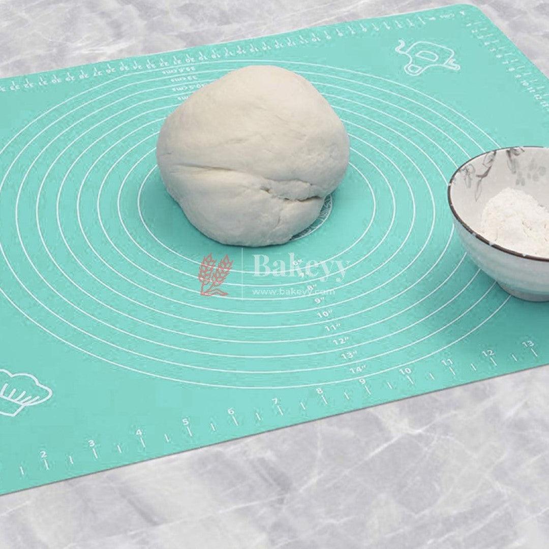 60x80 cm Silicone Baking Mat Non-Stick Fondant Rolling Mat Silicone Kneading - Bakeyy.com - India - 60x80 cm Silicone Baking Mat Non-Stick Fondant Rolling Mat Silicone Kneading - Green / 60x80 cm