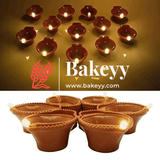 Modern Diwali Lighting: Water-Activated LED Diya for Festive Brilliance (Pack Of 6) - Bakeyy.com - India - Modern Diwali Lighting: Water-Activated LED Diya for Festive Brilliance (Pack Of 6) - Default Title