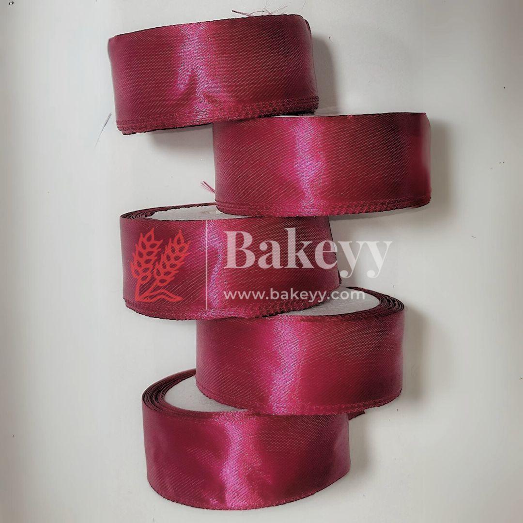 Cloth Satin ribbon for decoration | Gift wrapping | School project works | Opening ribbon | Multi-purpose use - Bakeyy.com - India - Cloth Satin ribbon for decoration | Gift wrapping | School project works | Opening ribbon | Multi-purpose use - Cream