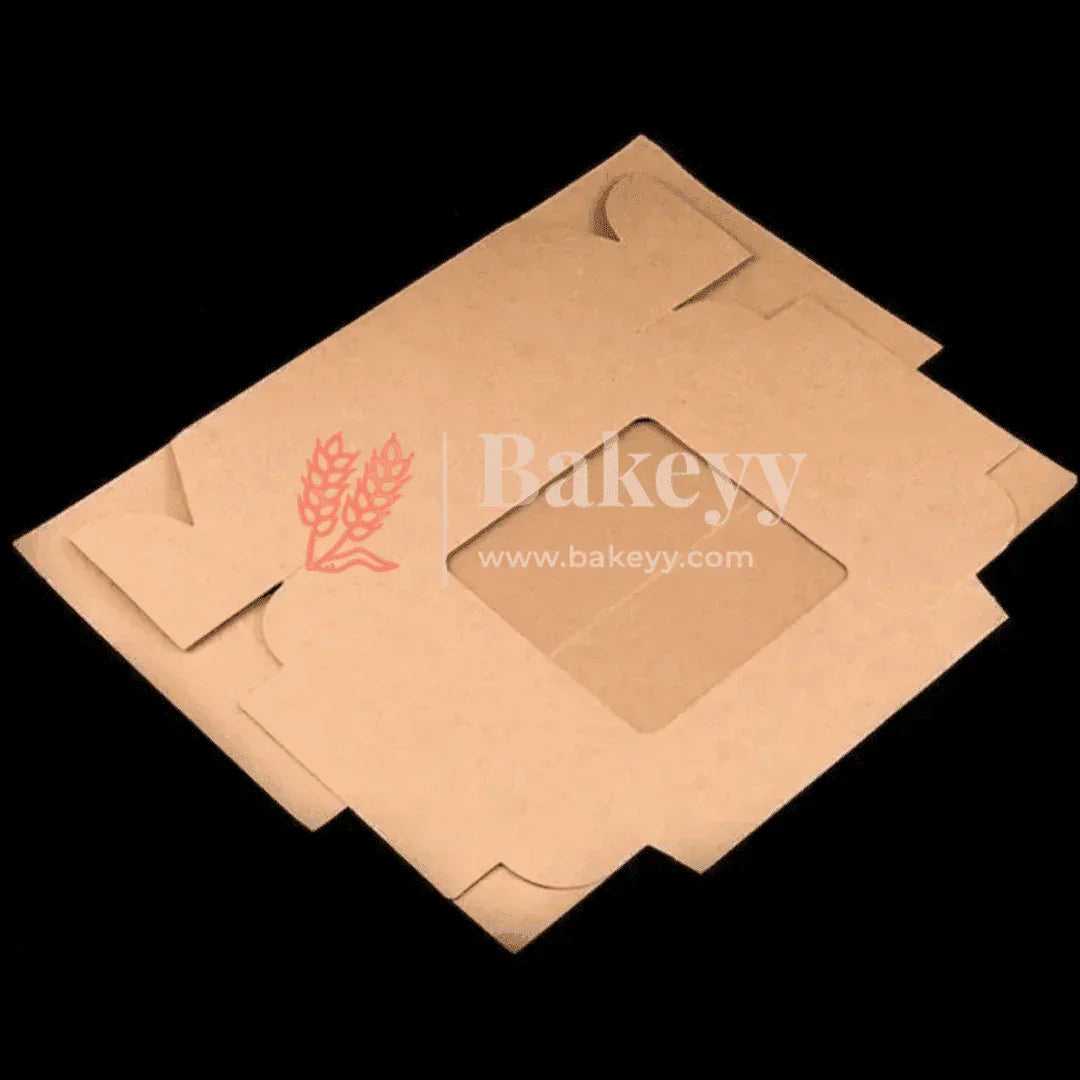 6 Cavity Kraft Cupcake Box | Pack Of 10 | - Bakeyy.com - India - 6 Cavity Kraft Cupcake Box | Pack Of 10 | - Pack of 10