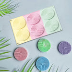 6_Cavity_Concentric_Spiral_Round_Silicone_Chocolate_Mould_4 - Bakeyy.com
