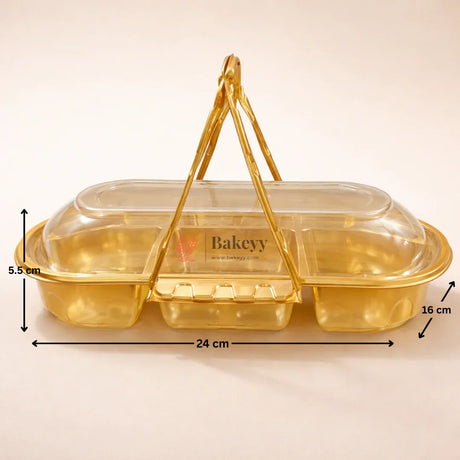 6 Cavity Dry Fruit Box  Pack Of 10  Gift Box  Multi Compartment Box  Pack of 10