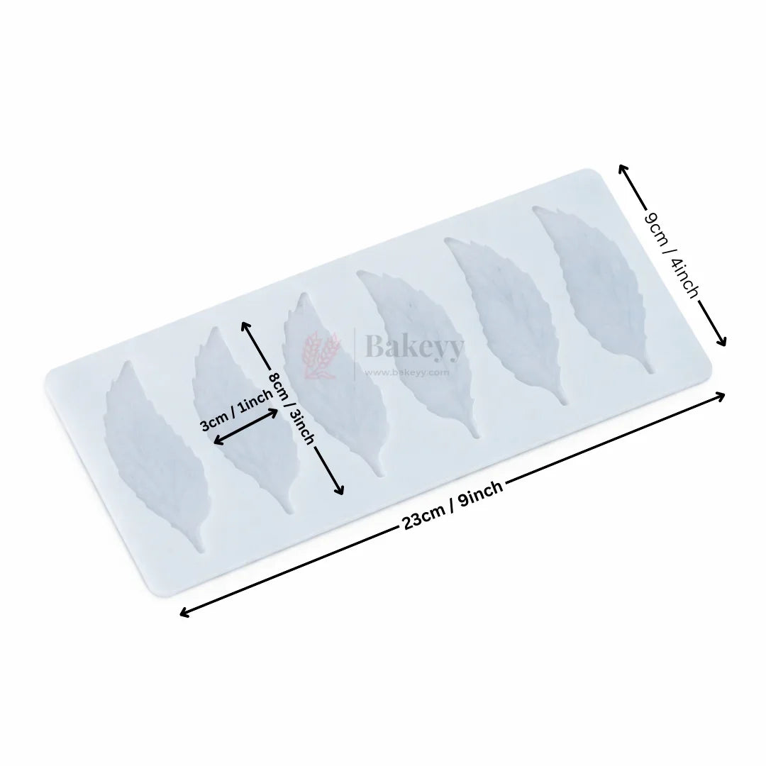 6_Cavity_Leaf_Shape_Chocolate_Fondant_Silicone_Mould_Pack_of_1_2 - Bakeyy.com