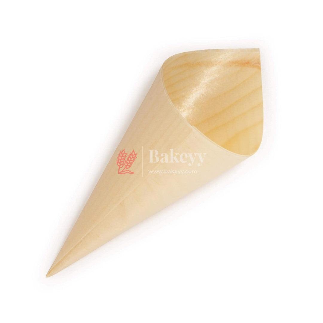 180mm Disposable Wooden Cone | Pack of 10 | Bio-Degradable - Bakeyy.com - India - 180mm Disposable Wooden Cone | Pack of 10 | Bio-Degradable - Default Title