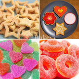 Cookie Cutters Set - Molds Cutter for Baking (Round, Heart, Flower and Star Cookie Cutters 2 of each) 8 pc - Bakeyy.com - India - Cookie Cutters Set - Molds Cutter for Baking (Round, Heart, Flower and Star Cookie Cutters 2 of each) 8 pc - Default Title