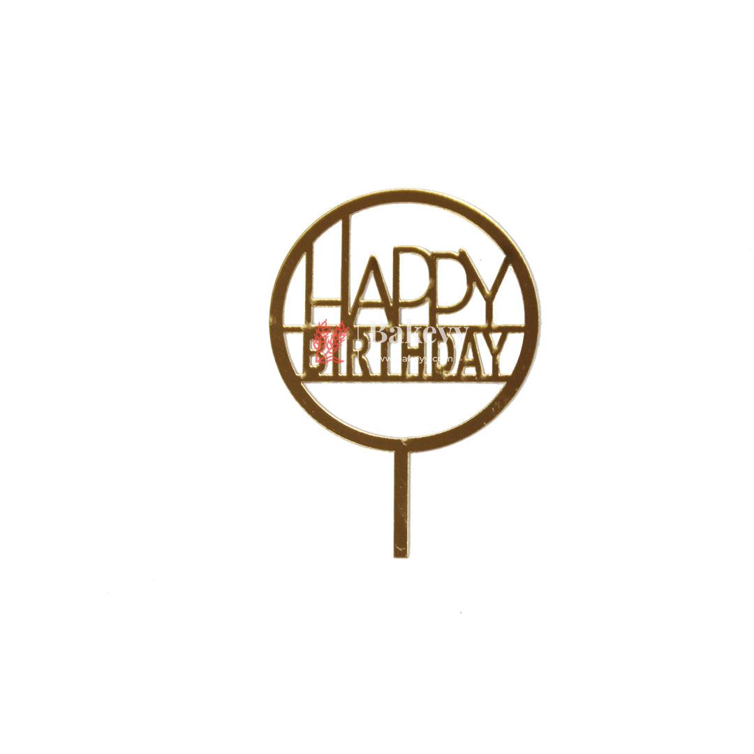 3" inch Happy Birthday Cake Topper|| Pack of 10|| - Bakeyy.com - India - 3" inch Happy Birthday Cake Topper|| Pack of 10|| - Default Title