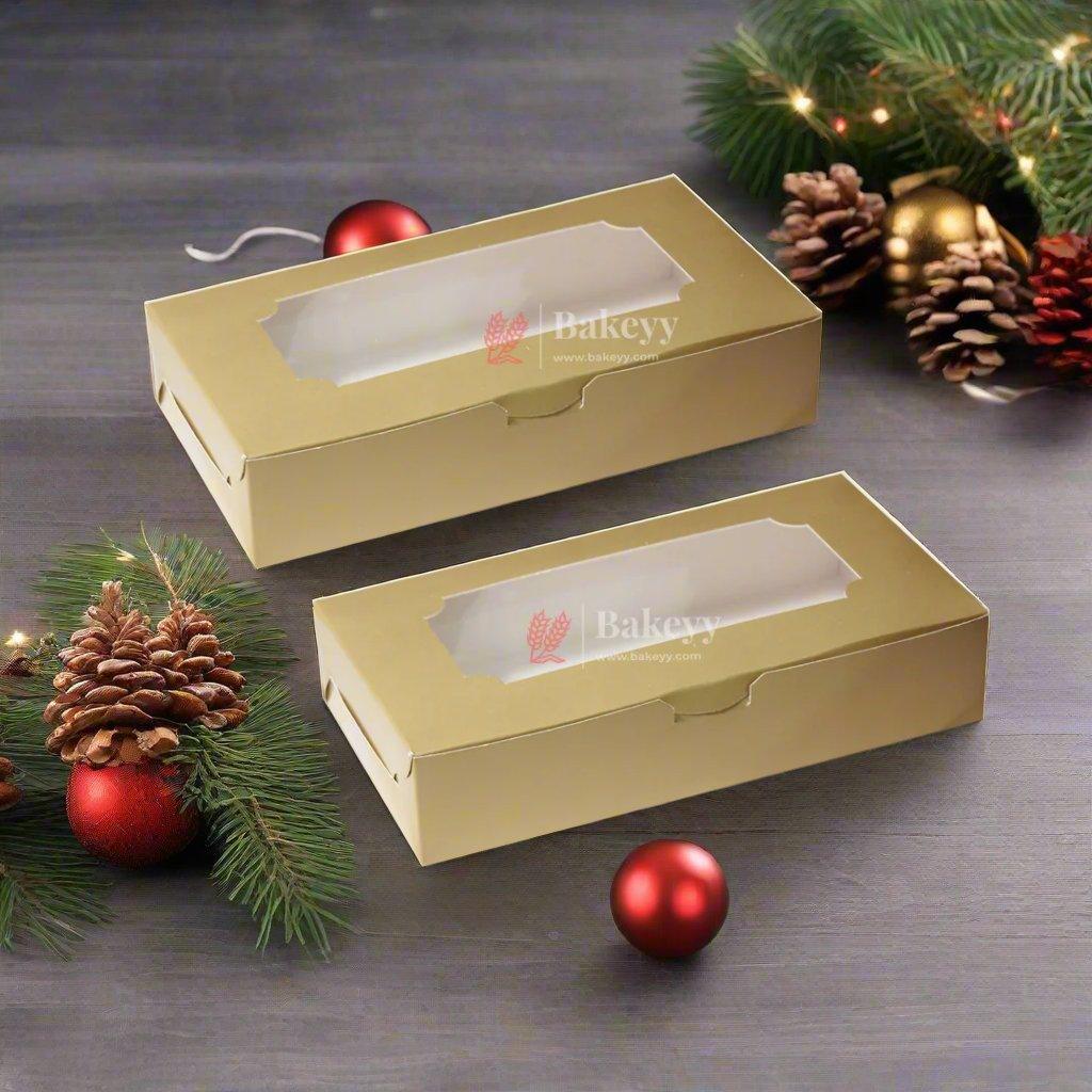 6 Macron Box | Gold Color | With Window - Bakeyy.com - India - {{ variant.name }}