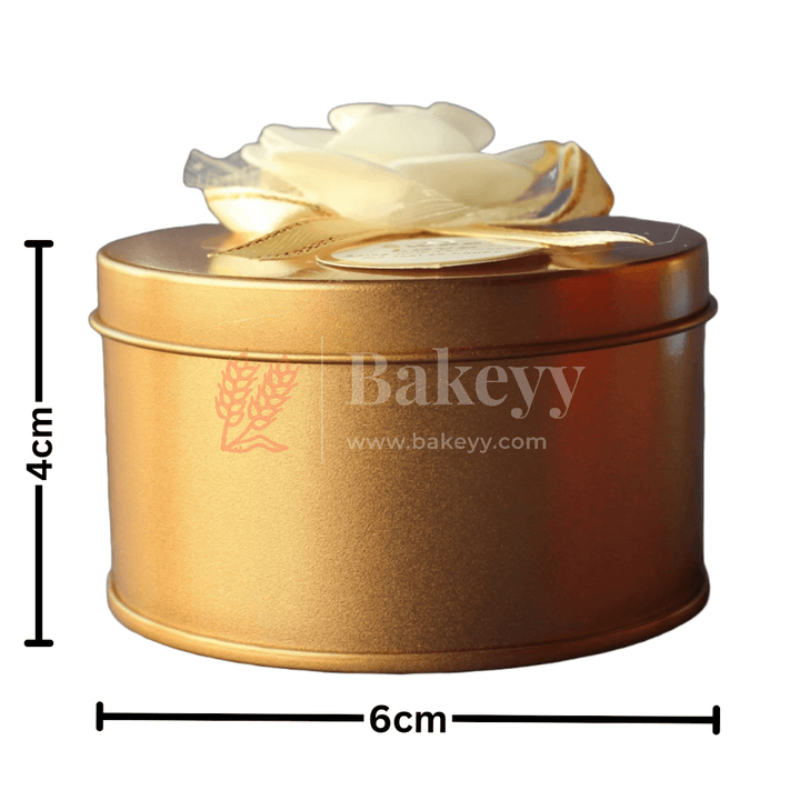 Pack of 12 | Round Empty Decorative Tin Box | Gift Box | Chocolate Box | Sweet Box | Jewellery Box | Luxury Box | - Bakeyy.com - India - Pack of 12 | Round Empty Decorative Tin Box | Gift Box | Chocolate Box | Sweet Box | Jewellery Box | Luxury Box | - Default Title