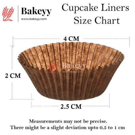 6 CM Brown Colour Cupcake Liners | 1000 pcs | Baking Cup - Bakeyy.com - India - 6 CM Brown Colour Cupcake Liners | 1000 pcs | Baking Cup - Default Title