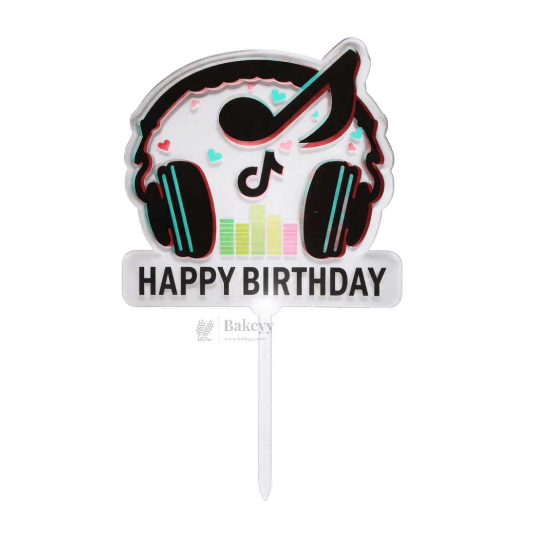 6 inch | Unicorn & Happy Birthday Cake Topper for Kids | Cute Cartoon Birthday Cake Decoration | pack of 5