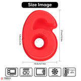 Silicone Number 6 Cake Mold – Non-Stick, Heat Resistant, Multipurpose Baking Mould  (Pack Of 1)