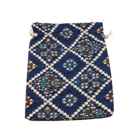 10x14 CM Bandhini Potli Bag Return Gifts For Ladies | Navy Blue Colour | Pack Of 10 - Bakeyy.com - India - 10x14 CM Bandhini Potli Bag Return Gifts For Ladies | Navy Blue Colour | Pack Of 10 - Default Title