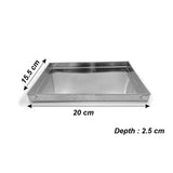 6x8 inch Aluminum Rectangle Cake Pan Mold - Bakeyy.com - India - 6x8 inch Aluminum Rectangle Cake Pan Mold - Default Title