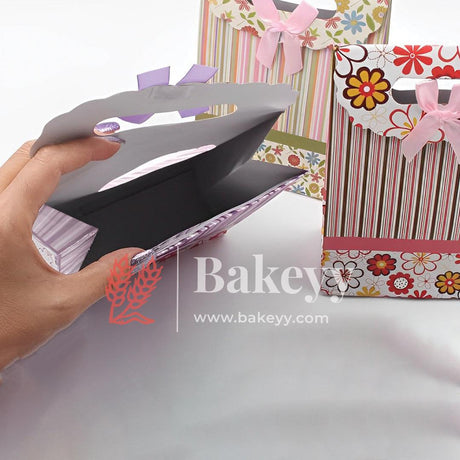 6x9 D-Cut Paper Mixed Design Bag | Gift Bag | Flip Cover And Handle | Eye-Catching Printed D-Cut Bags in Mixed Colors | Pack Of 12| - Bakeyy.com - India - 6x9 D-Cut Paper Mixed Design Bag | Gift Bag | Flip Cover And Handle | Eye-Catching Printed D-Cut Bags in Mixed Colors | Pack Of 12| - Default Title