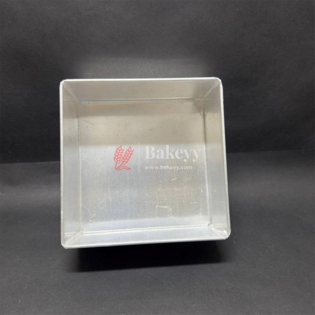 12 inch Aluminum Square Cake Pan Mould Tin - Bakeyy.com - India - {{ variant.name }}