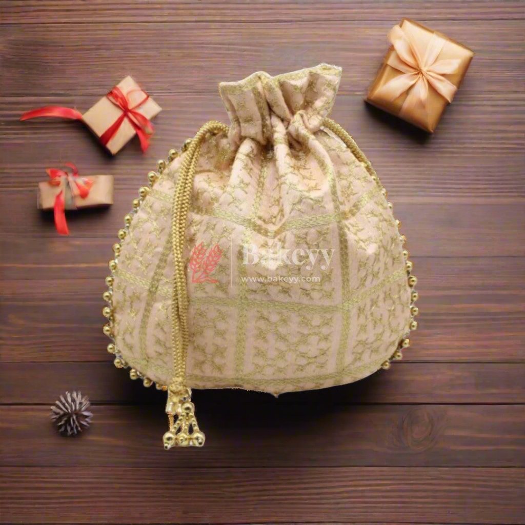 20x24 CM Fancy Potli Bag Return Gifts For Ladies MultiColour - Bakeyy.com - India - 20x24 CM Fancy Potli Bag Return Gifts For Ladies MultiColour - Default Title