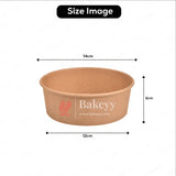 750ml | Kraft Paper Tub Container With PET Lid | Eco-Friendly Food Containers | Pack of 50
