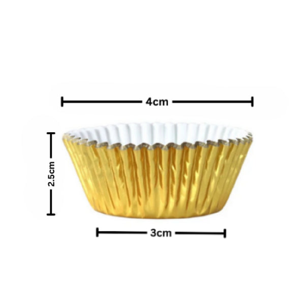 7 CM Gold Colour Cupcake Liners | 500 pcs | Baking Cup