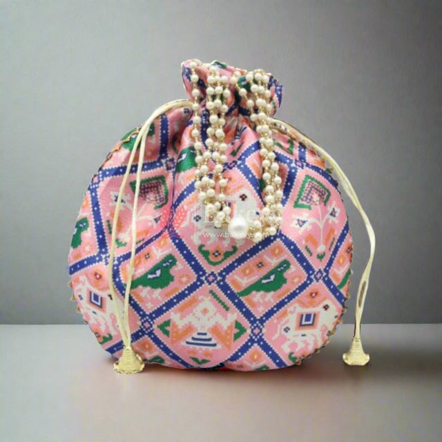 20x24 CM Fancy Potli Bag Return Gifts For Ladies MultiColour - Bakeyy.com - India - 20x24 CM Fancy Potli Bag Return Gifts For Ladies MultiColour - Default Title