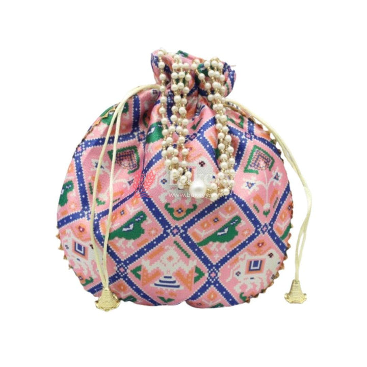 8x9 Fancy Potli Bag Return Gifts For Ladies MultiColour - Bakeyy.com