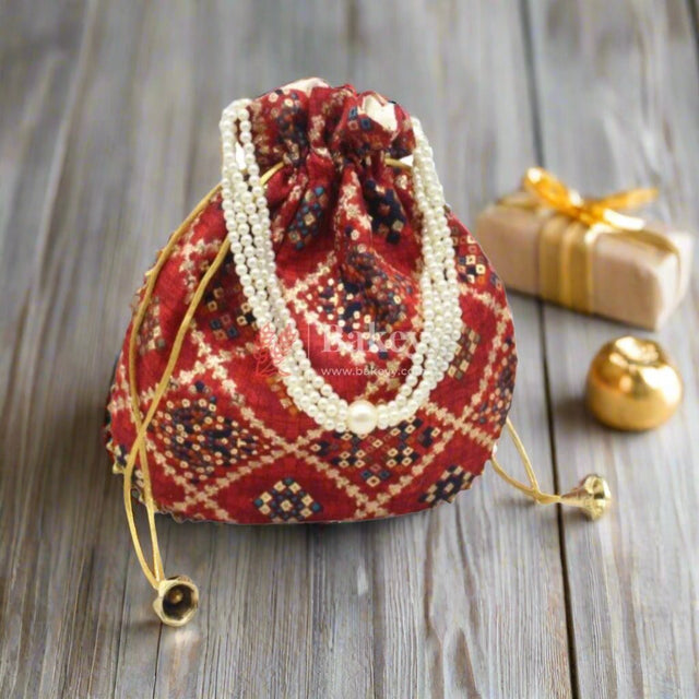 20x24 CM Fancy Potli Bag Return Gifts For Ladies MultiColour - Bakeyy.com - India - 20x24 CM Fancy Potli Bag Return Gifts For Ladies MultiColour - Default Title