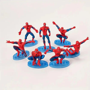 7PcSpidermanCakeTopperSet_5 - Bakeyy.com