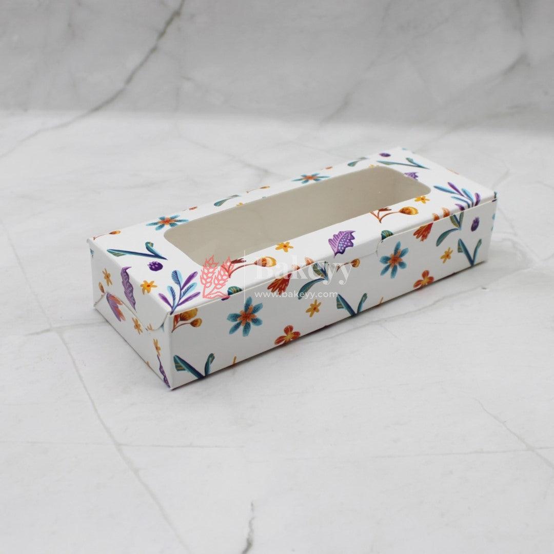 White Floral 2 Brownie Box | Pack Of 10 - Bakeyy.com - India - White Floral 2 Brownie Box | Pack Of 10 - Default Title