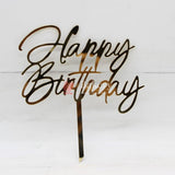 5" inch Happy Birthday Cake Topper - Bakeyy.com - India - 5" inch Happy Birthday Cake Topper - Default Title