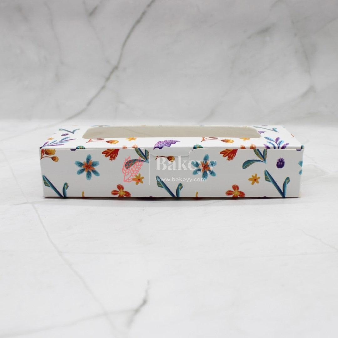 White Floral 2 Brownie Box | Pack Of 10 - Bakeyy.com - India - White Floral 2 Brownie Box | Pack Of 10 - Default Title